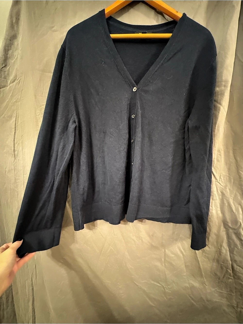 Banana Republic Forever V-Neck Cardigan Black XXL